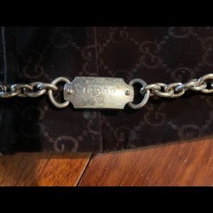 Gucci sterling silver chain bracelet